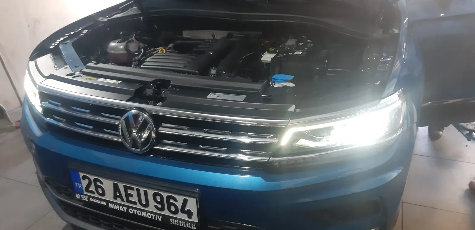 Nihat Otomotiv servisinde bakımdaki araç