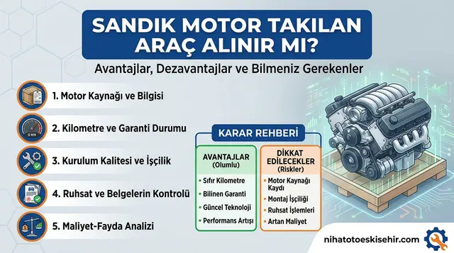 Sandık motor takılan araç kontrolü