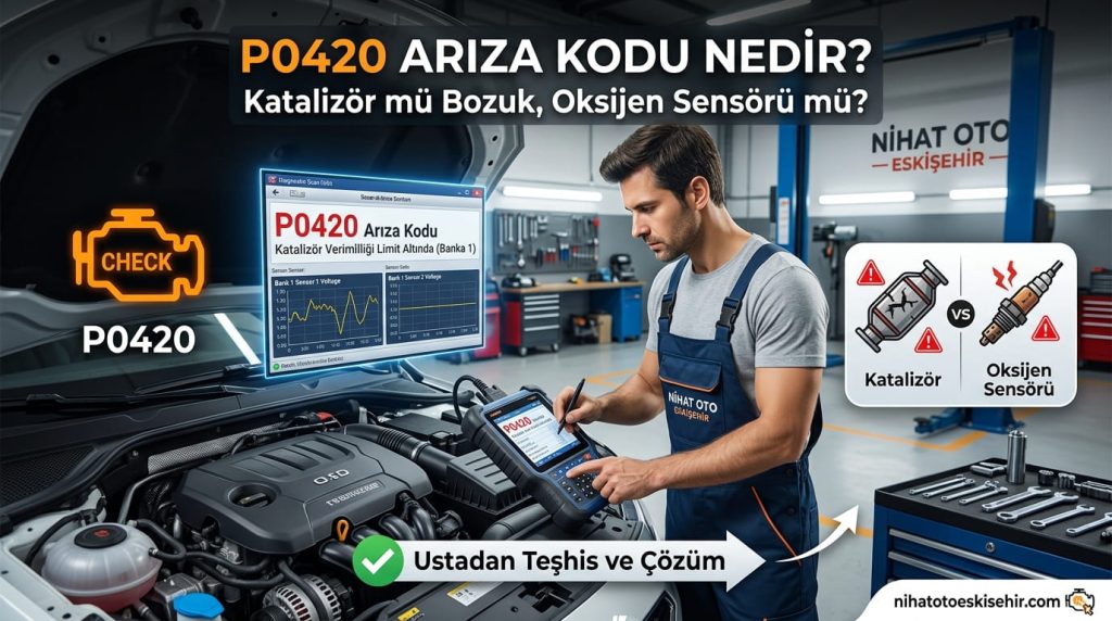 P0420 Arıza Kodu Nedir? Katalizör mü Bozuk, Oksijen Sensörü mü? Ustadan Teşhis ve Çözüm