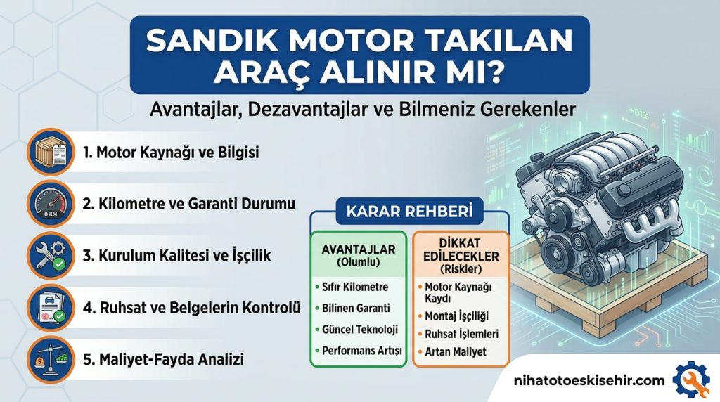 Sandık Motor Takılan Araç Alınır mı? 12 Kritik Kontrol
