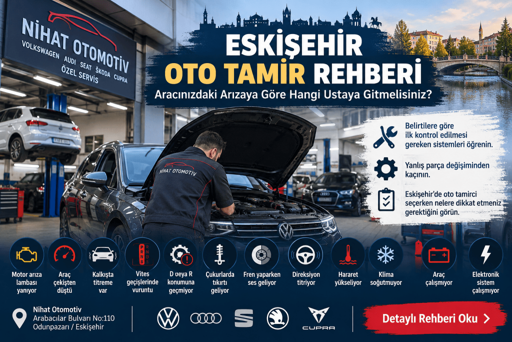 Eskişehir Oto Tamir Rehberi Arızaya Göre Usta Seçimi!